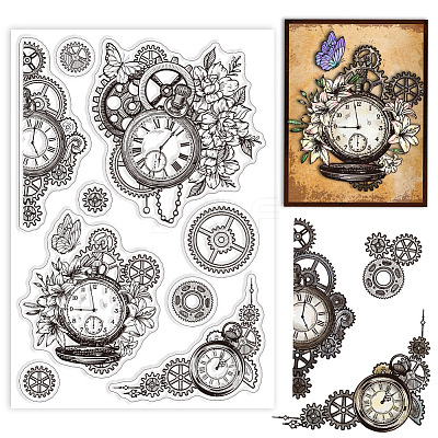 PVC Plastic Clear Stamps DIY-WH0448-0506-1