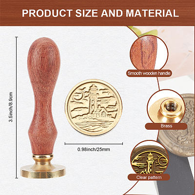 Wax Seal Stamp Set AJEW-WH0208-1214-1