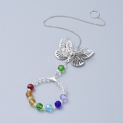Crystals Chandelier Suncatchers Prisms Chakra Hanging Pendant AJEW-I040-04P-1