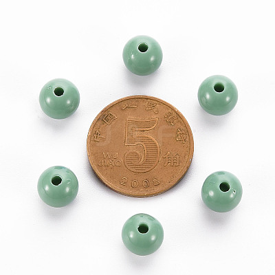 Opaque Acrylic Beads X-MACR-S370-C8mm-26-1
