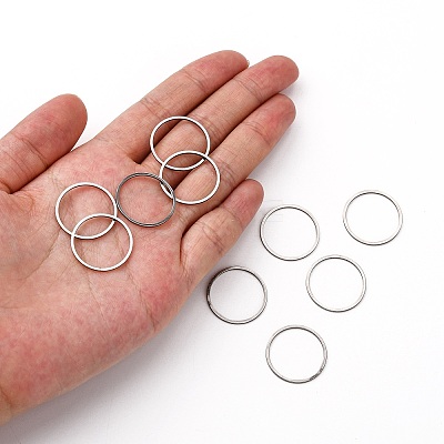 Non-Tarnish 304 Stainless Steel Linking Ring X-STAS-S079-12C-A-1
