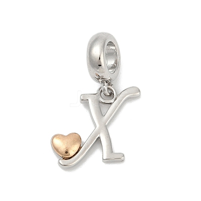 Brass European Dangle Charms LS-KK-Z097-01X-GP-1