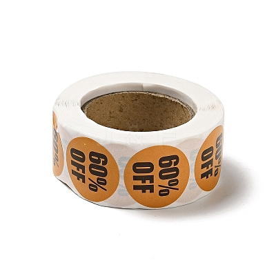 Percent Off Round Roll Stickers DIY-D078-05-1