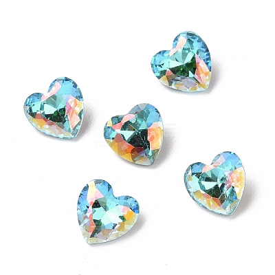 Light AB Style Glass Rhinestone Cabochons RGLA-J015-B-LA-1