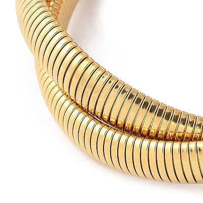 304 Stainless Steel Stretch Bracelets BJEW-A031-01I-G-1