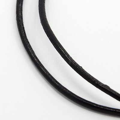 Leather Cord Necklace Making MAK-F002-01-1