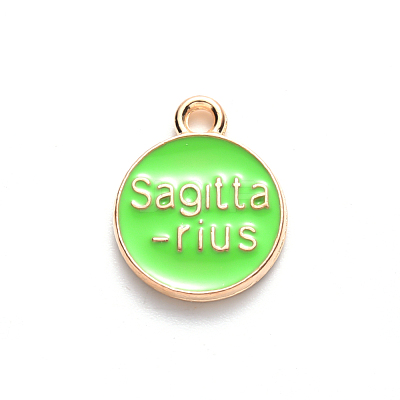 Alloy Enamel Pendants ENAM-S124-01A-06F-1
