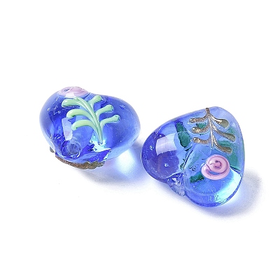Handmade Transparent Lampwork Beads BLOW-D300-07J-1