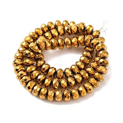 Electroplate Non-magnetic Synthetic Hematite Beads Strands G-J160-E-02-1