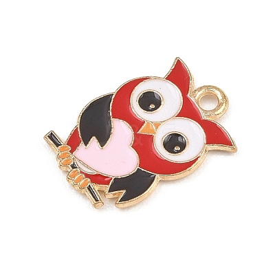 Valentine's Day Alloy Enamel Pendants ENAM-I084-01KCG-28-1