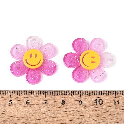 Gradient Color Transparent Acrylic Pendants OACR-H004-01F-1