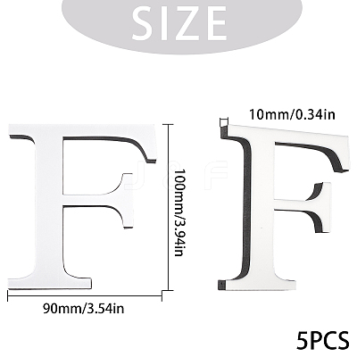 Acrylic Mirror Wall Stickers Decal DIY-CN0001-13A-F-1