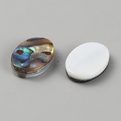 Natural Paua Shell Cabochons FIND-WH0110-867-1