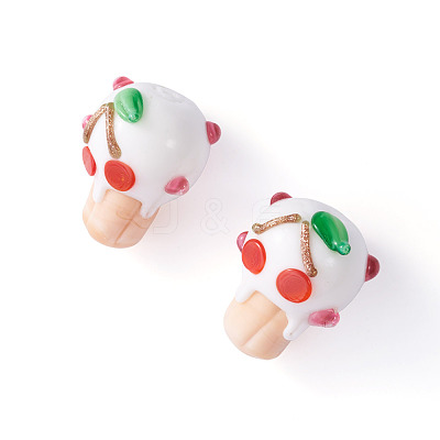 2Pcs Handmade Lampwork Bumpy Beads LAMP-TA0002-51A-1