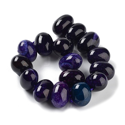 Natural Agate Beads Strands G-G021-03A-03-1