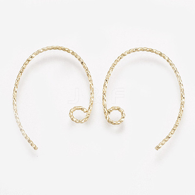 Brass Earring Hooks X-KK-S348-032-1