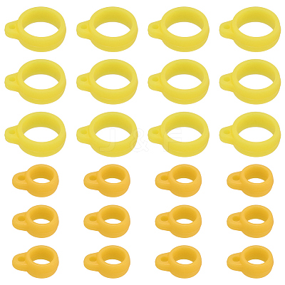 60Pcs 2 Style Silicone Pendant SIL-GF0001-42A-1
