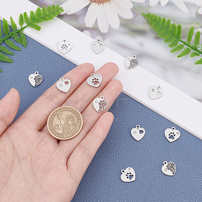 304 Stainless Steel Charms STAS-UN0009-73P-1