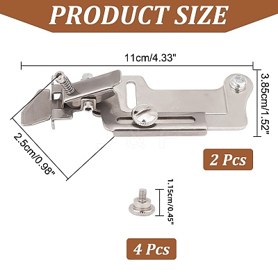 Iron Sewing Machine Presser Foot with Screws FIND-WH0110-601-1