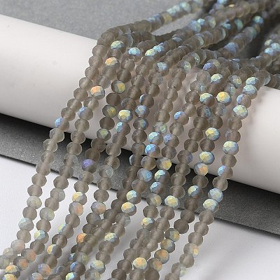 Imitation Jade Glass Beads Strands EGLA-A034-T2mm-MB16-1