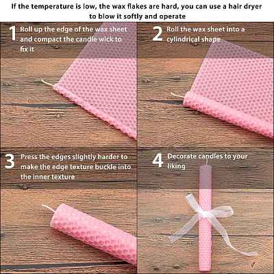 Beeswax Honeycomb Sheets DIY-WH0162-55B-04-1