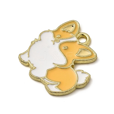 Golden Plated Alloy Enamel Pendants LS-ENAM-L049-01G-02-1