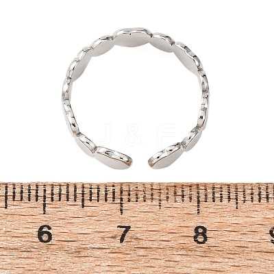 304 Stainless Steel Cuff Ring Components STAS-P452-01P-1