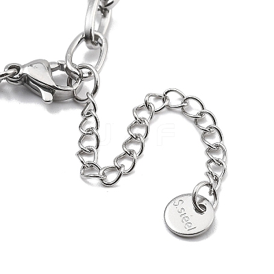 304 Stainless Steel Link Chains Bracelets BJEW-P343-02P-1