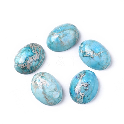 Synthetic Imperial Jasper Cabochons G-D0006-G02-13-1