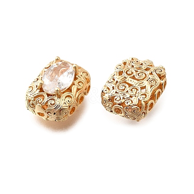 Brass Glass Beads KK-M318-45G-02-1