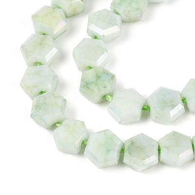 Anti-Tarnish Electroplate Glass Beads Strands GLAA-T028-6mm-02C-1