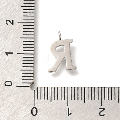 304 Stainless Steel Micro Pave Cubic Zirconia Pendants STAS-H228-06P-R-1