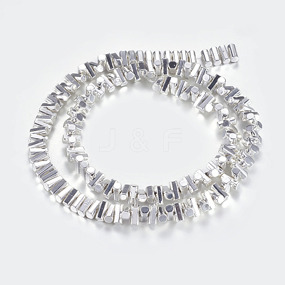 Non-magnetic Synthetic Hematite Beads Strands X-G-P338-24A-3x6mm-S-1