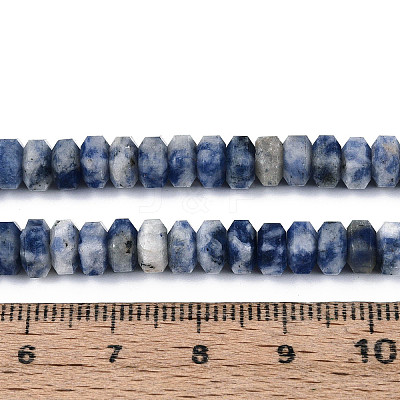 Natural Blue Spot Jasper Beads Strands G-N357-14A-04-1