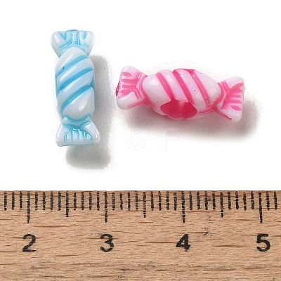 Opaque Acrylic European Large Hole Beads OACR-E039-31-1