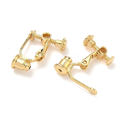 Brass Screw On Clip-on Earring Converters Findings KK-A281-27G-1