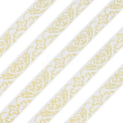 Ethnic Style Embroidery Polycotton Ribbons OCOR-WH0066-22B-1