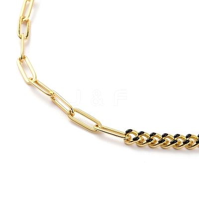 Natural Shell Cross Pendant Necklaces NJEW-JN03240-01-1