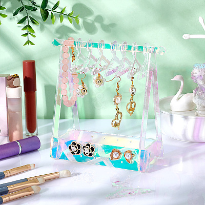 Transparent Acrylic Earring Display Stand EDIS-HY0001-03B-1