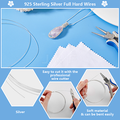 2M 925 Sterling Silver Full Hard Wires STER-PH0002-13B-1