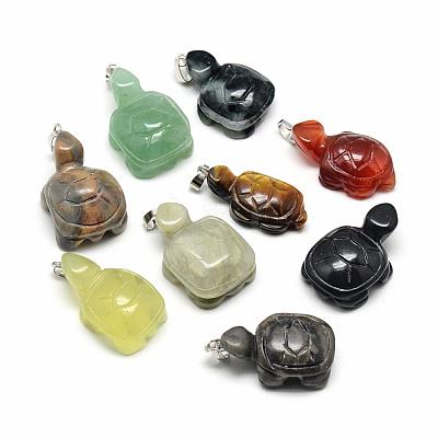Natural & Synthetic Mixed Stone Pendants G-Q948-06-1