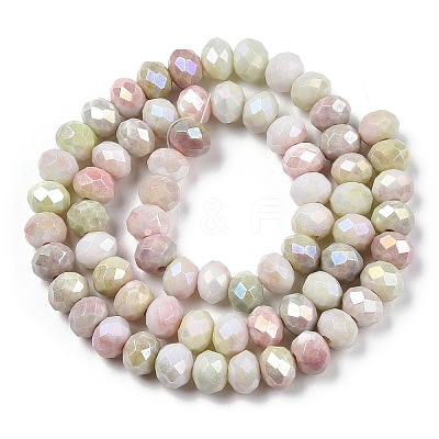 Ombre Effect Dyed Glass Beads Strands LS-GLAA-C023-02-B03-1