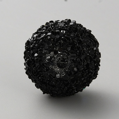 Opaque Acrylic Glitter Beads FIND-CJC0010-111A-12-1