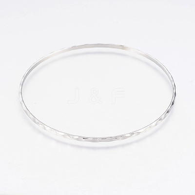 Tarnish Resistant 304L Stainless Steel Buddhist Bangles LS-BJEW-G568-15P-1
