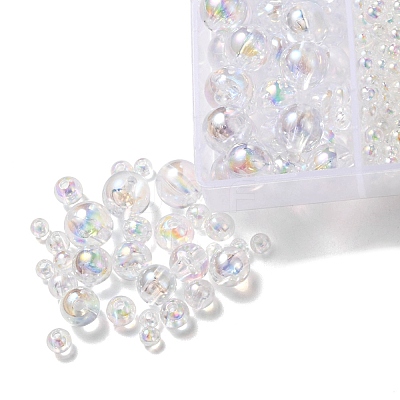 5 Style Transparent Acrylic Beads TACR-YW0001-72-1
