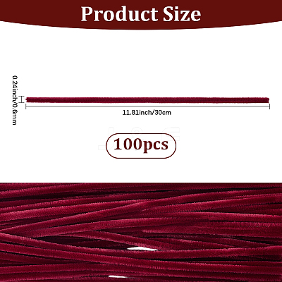 100Pcs DIY Plush Sticks FIND-SP0004-72H-1