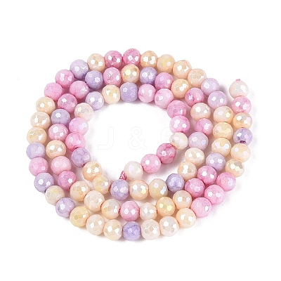 Anti-Tarnish Electroplate Glass Beads Strands EGLA-N027-02A-03-1