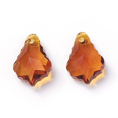 Faceted Glass Pendants GLAA-F068-C16-01-1