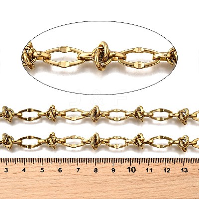 Ion Plating(IP) 304 Stainless Steel knot with Oval Link Chains CHS-S012-05G-1