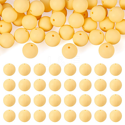 50Pcs Food Grade Eco-Friendly Silicone Beads SIL-TA0002-89G-1